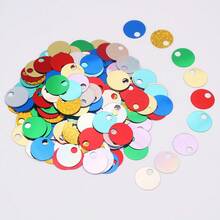 140pcs Large Hole 20mm Flat Round Sequin Holographic Loose Sequins For Handmade Crafts, Art, Jewelry Making, Sewing, Embroidery, Party Decoration - 20 Grams - View 6