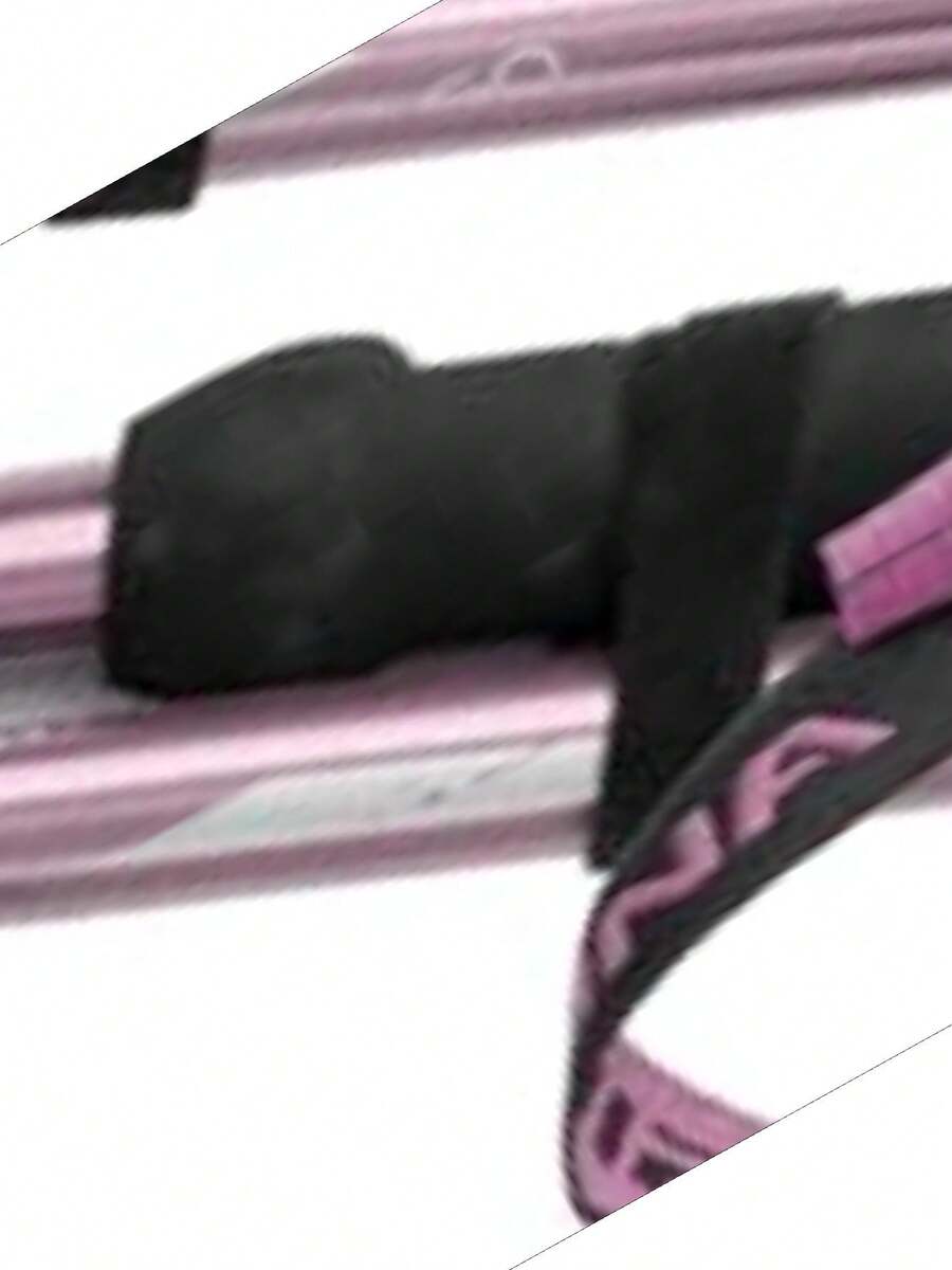 BISINNA - Bastones de senderismo plegables de aleación de aluminio 2 varillas plegables ligeras y ajustables para bastones de caminar Wowen con sistema de bloqueo rápido - Rosado - Ver 1