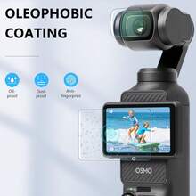4/6件組 Osmo Pocket 3/4 鏡頭與螢幕保護貼套組，鏡頭保護貼 + 螢幕保護貼，9H 高硬度鋼化玻璃高清晰透明，超清鋼化玻璃螢幕保護貼，無氣泡且超薄 - 查看 5