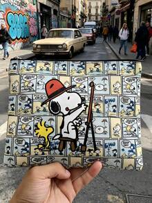 SNOOPY 1個花生史努比卡通拉鍊收納袋，多功能文具與化妝品收納包，適用於旅行、學校和日常通勤，適合青少年女孩的絕佳禮物 - 彩色 - 查看 3