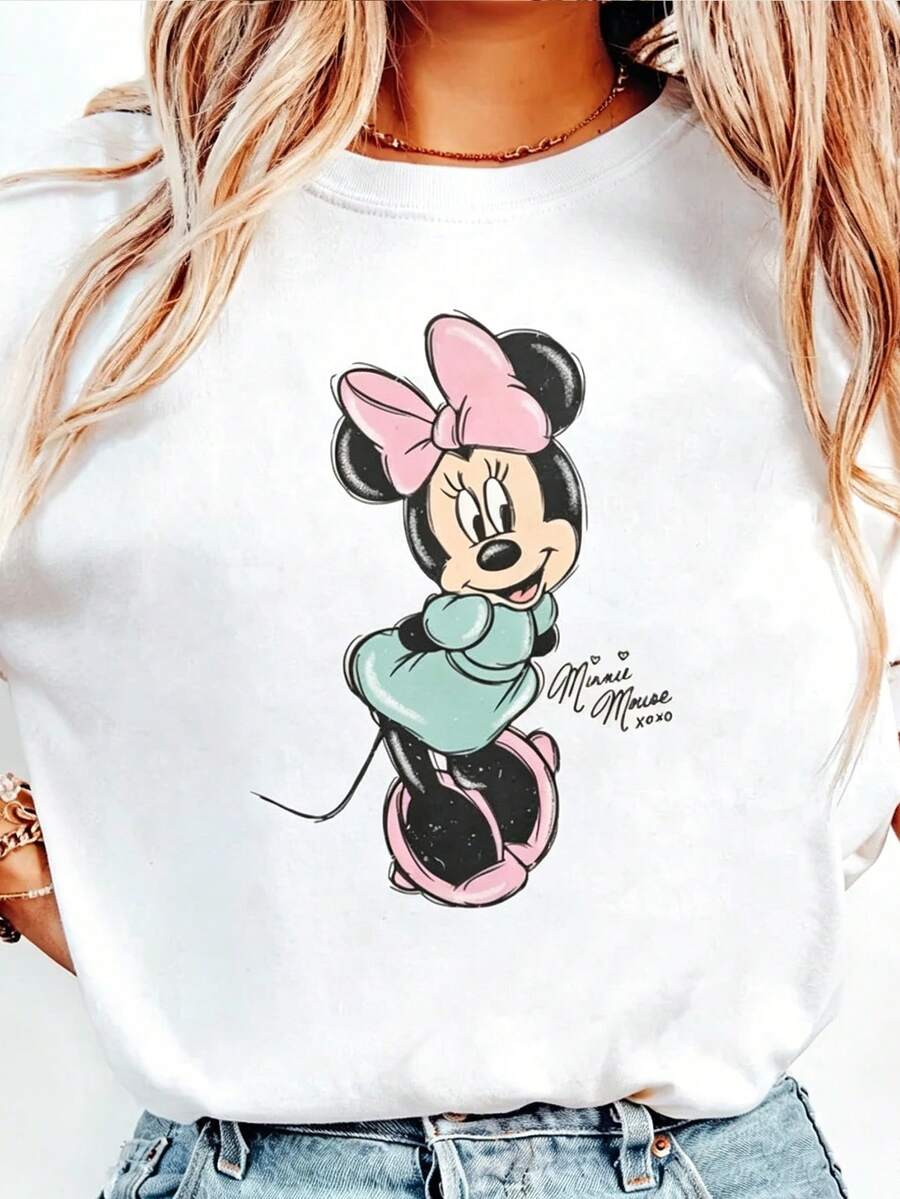 Minnie Shirt, Minnie Signed Shirt, Disney Magic Shirt, Disney Park Family Shirt, Disney Park Shirt. - 白色 - 查看 1