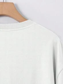 T-shirt con stampa giapponese del fumetto "Tre Mille Mondi" Zoro. Top primaverile/estivo. - Bianco - Visualizzare 4