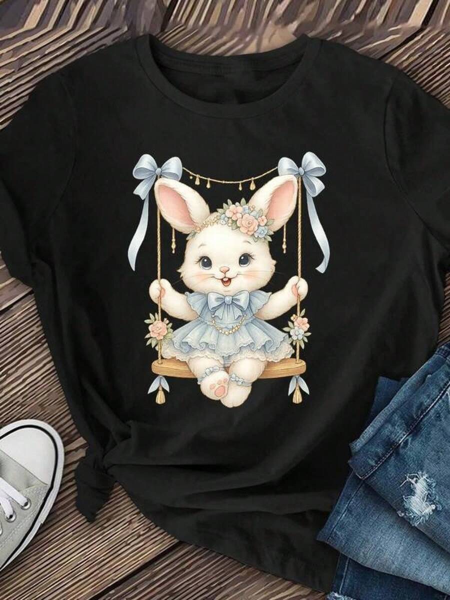 Women T-Shirts - Black - View 1
