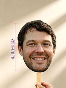 Personalized Oversized Photo Props: Custom Handheld Face Silhouettes And Pet Portraits-Ideal Photo Props And Fun Accessories For Bachelor/Bachelorette - Multicolor - View 7