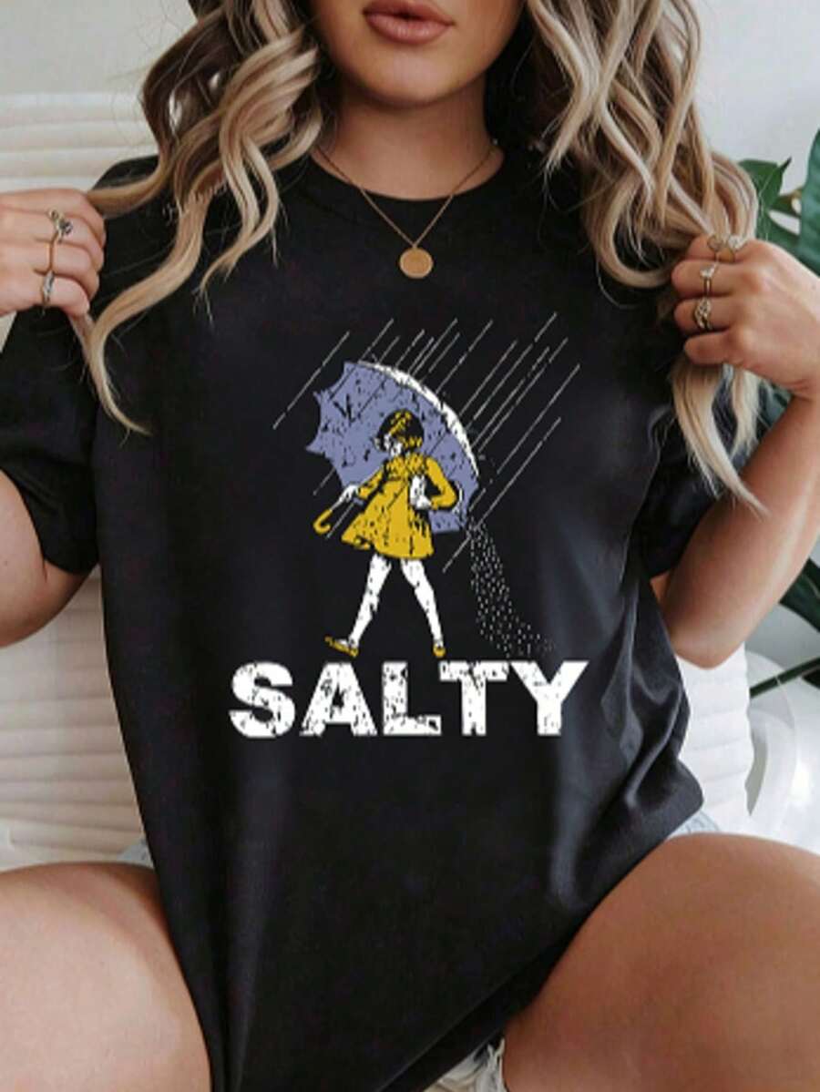 Women T-Shirts - 黑色 - 查看 1