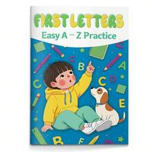 兒童字母微任務學習筆記本 - 每頁一項任務，字母遊戲與描紅練習 | 圖形字母迷宮、著色尋物活動以及簡單書寫線條，幫助學前兒童和幼兒園學生培養專注力、字母辨識、早期發音意識和精細動作技能 - 字母 - 查看 3