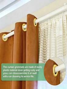 10pcs Roman Style Plastic Curtain Rings, Easy To Install And Replace Perforated O-Shaped Rings, Low Noise Nano-Grade Plastic Buckle Rings, Durable And Smooth Sliding Design, Curtain Accessories, Home Decor, Suitable For Heavy Curtains And Roman Style Curtains - Multicolor - View 4