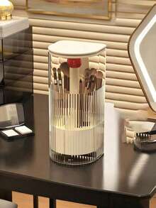 1 buah Tempat Kuas Makeup dengan Tutup, Kotak Penyimpanan Anti Debu, Organizer Kosmetik Transparan, Cocok untuk Perlengkapan Kamar Tidur dan Rumah, Sempurna untuk Liburan Pantai, Koleksi Kamar Mandi, Koleksi Kamar Tidur, Musim Kembali ke Sekolah - Tempat pena - View 13