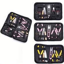 3 Colors 8pcs Jewelry Pliers Set: Includes Needle Nose Pliers, Round Nose Pliers, Diagonal Cutters, Scissors, Tweezers, DIY Jewelry Beading Wire Wrapping Tool Kit - Jewelry Pliers Set - View 6