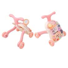 Baby Walker Detachable Piano Board Triangular Structure Play Panel Walk Learning Toy With Water Box Pink - Pink - View 7