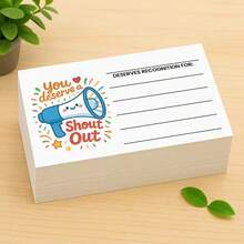 60pcs Positive Inspirational Cards, Suitable For Teachers, Students And Employees - You Deserve It! Colorful Motivational Thank You And Recognition Reward Cards, Applicable For Classroom, Office Team Rewards, School Bulletin Boards And Employee Appreciation - A - View 4