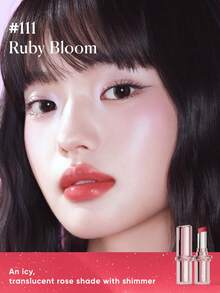 JUDYDOLL STAY SHINE 唇膏 長效水感精華唇釉 含有 PDRN 不沾杯 妝容 - 111 Ruby Bloom - 查看 2