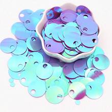 140pcs Large Hole 20mm Flat Round Sequin Holographic Loose Sequins For Handmade Crafts, Art, Jewelry Making, Sewing, Embroidery, Party Decoration - 20 Grams - View 25