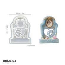 Pet Memorial Photo Frame Silicone Mold, DIY Resin Dry Flower Pet Memorial Photo Stand Mold - Photo Display Mold - View 14
