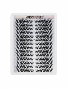 Large False Eyelashes C Curl Individual 7-18mm Single Cluster DIY Fox Style High Volume 140pcs Dense Suitable For Beginners - View 8