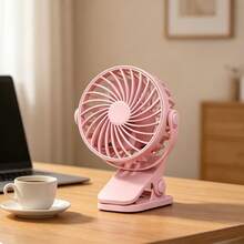 Portable Clip On Fan Rechargeables 720 ° Adjustable With LED Lights Small Desk Fan, Small Powerful 3 Speed Quiet, USB Rechargeable Mini Personal Cooling Fan For Desk Table Home Office Stroller Camping Women Gifts - New 2 - View 11