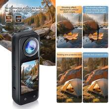 適用於 Insta360 X5 的鏡頭保護蓋,塑料材質,適合戶外運動、度假旅行和節日派對,採用優質光學 PC,相機鏡頭配件 | 鏡頭保護 | 安裝方便 | 便攜輕巧 | X5 用戶的理想禮物 - 查看 4