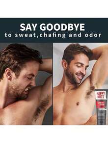 Free Shipping- HAPPY NUTS Men's Self Care Comfortable Deodorizing Cream Skincare Products: Scratch Resistant, Sweatproof, Odorous, Aluminum Free Men's Deodorizer, Exclusive Skin Care, Suitable For Men's Personal Parts 3.4 Oz ,Korean Skincare Products - 4PCS - 查看 3