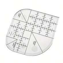 Non-Slip Transparent Acrylic Sewing Cutting Ruler, Curved Angle Corner Cutter, Patchwork Quilting Template, DIY Sewing Supplies - A - View 5
