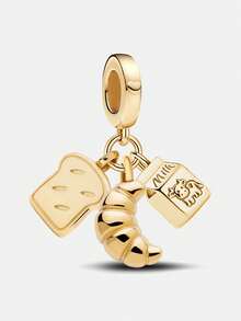 1 Stück modische Kürbis-Wagen-Perlen, geeignet für Damenarmbänder, Armreifen, DIY-Schmuckherstellung und tägliche Outfit-Kombinationen - Gold - Übersicht 15