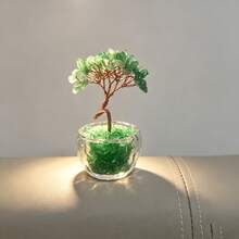 1个水晶盆栽摇钱树，水晶微景观，财富装饰，家居/办公室/汽车装饰，DIY生日礼物 - 水晶盆栽 - 查看 10