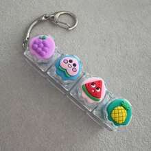 1pc Multi-Key Keycap Stress Relief Keychain - 4/9 Keys Clicker Toy, Adult Stress Relief, DIY Keyboard Style Fidget, Focus And Fun - Color - View 10