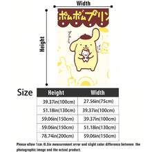 Sanrio Pompompurin Cute Character Flannel Throw Blanket, Soft Cozy Plush Fleece Blanket With Beige Background Suitable For Couch, Bed, Living Room, Bedroom, Office, Travel, All Seasons - Colour 1 - View 5