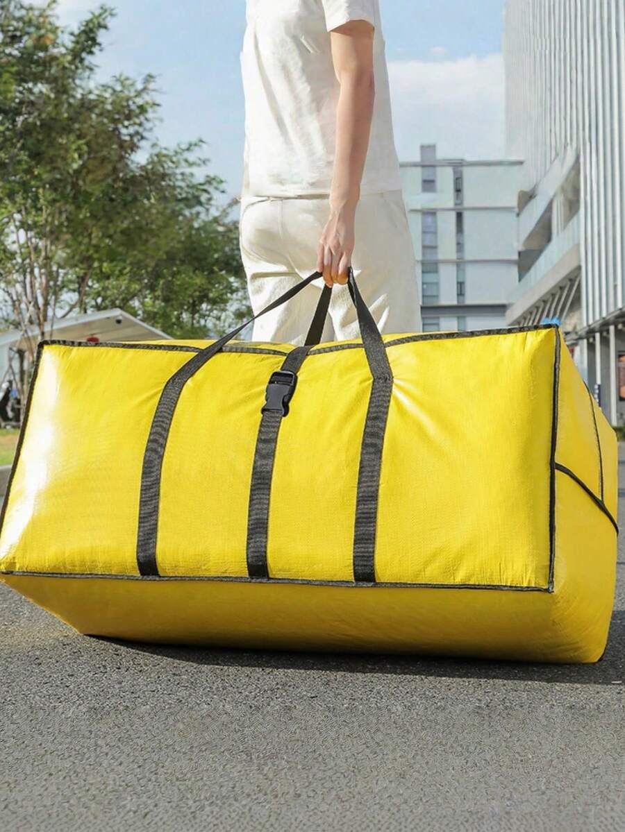 Extra Large Moving Storage Bag, Thickened Waterproof Organizer Bag With Reinforced Handles, Durable Woven Fabric Large Travel Bag, Suitable For Clothing, Bedding And Household Items, Moving, Travel And Seasonal Storage Large Capacity Tote Bag, Tear-Resistant And Easy To Clean - Multicolor - View 1