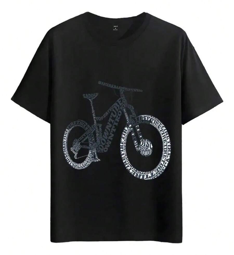Muscle Freaks Mountain Bike Style T-Shirt - 黑色 - 查看 1