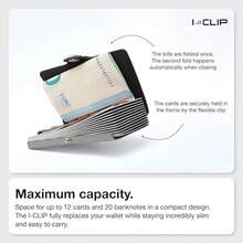 I-CLIP - portafolios delgada original con clip para dinero - Mini portafolios - portafolios de piel - portafolios premium - Tarjetero - Caramelo - Ver 3