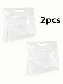 1/2 PCS Tas Renang Tahan Air EVA, Kantong Pemisah Kering & Basah Transparan dengan Resleting untuk Menyimpan Perlengkapan Mandi dan Pakaian Renang, Cocok untuk Pantai, Kolam Renang, Gym, Perjalanan dan Liburan - Tas penyimpanan perjalanan - View 9