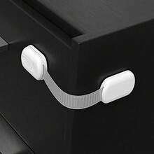 10/5/1pc Drill-Free Child Safety Drawer Lock, Baby Anti-Pinch Anti-Opening Home Cabinet Safety Buckle, Universal Refrigerator Protective Lock [Essential Child Safety] Anti-Pinch Protection Buckle, Durable Material And Easy To Install, Multi-Functional Lock Suitable For Cabinets, Refrigerators And Bathrooms - Buckle - View 4