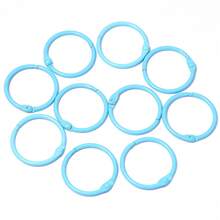 10pcs/Pack Colorful Iron Painted Round Keychain 30mm Bag Pendant Accessories Split Ring Handmade DIY Jewelry Material - Colorful Keychain - View 16
