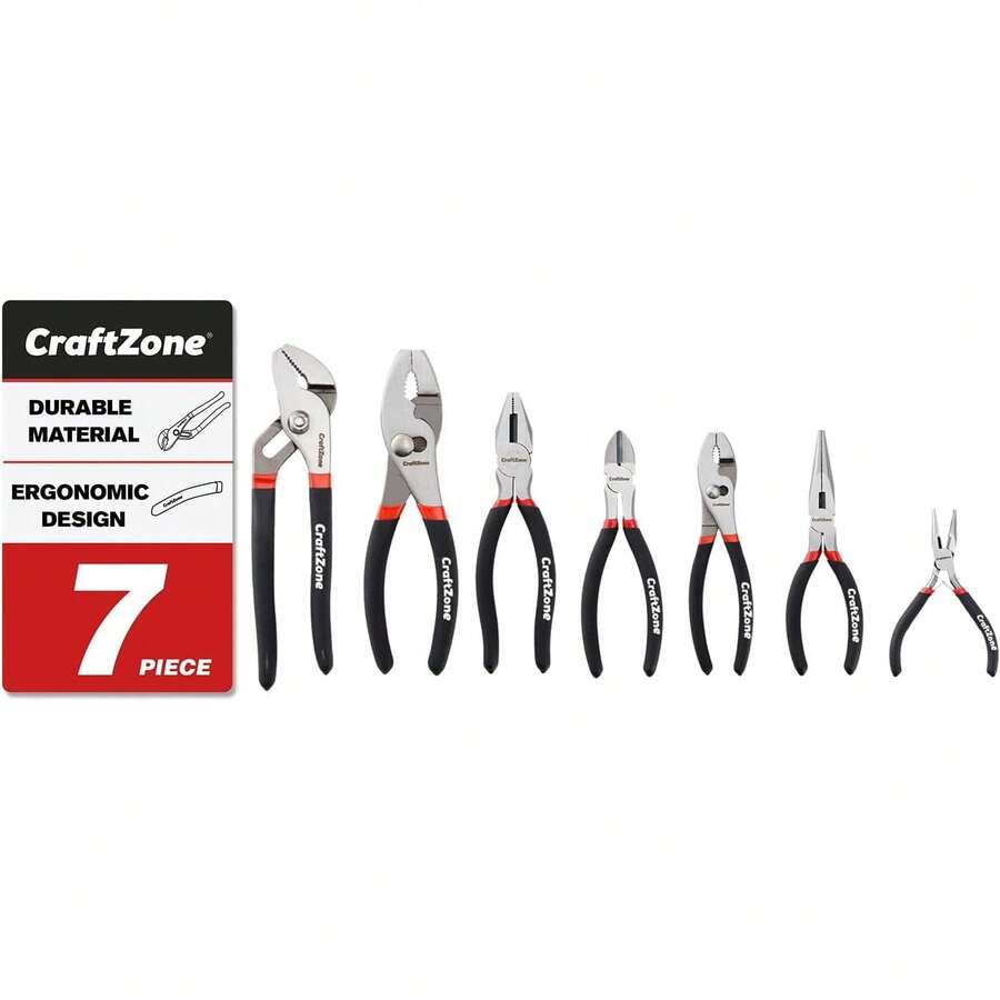 2026 New[Snowflake Wrench,]Piece Pliers Set With Joint, Long Nose, Linesman,Pump And Diagonal Pliers Home Automotive Repair R4QW - 10pc - View 1