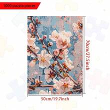 1000 Pieces Adult Mini Jigsaw Puzzle Box - This Precision-Cut Puzzle Is Adult Challenge Level, Scratch-Resistant. With A Beautiful Cherry Blossom Theme, It's A Great Choice For Family Entertainment, Halloween, Christmas Gifts, Can Challenge Your Brain, Help You Immerse Yourself In Art During Assembly, And Unlock The Joy Of Focus And Aesthetic Surprises. - Multicolor - View 5