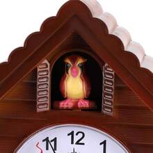 Reloj de Pared Casa del rbol, Decoracin Vintage para Hogar, Plstico, 42cm de, Nmeros Arbigos Grandes - marrón - Ver 9