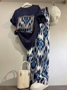 Blue Outfit [top + Pants]