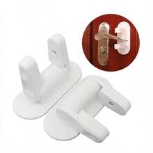 1pc Plain Lock, White Plastic Door Lock Protector For Household - White - View 11