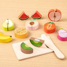 Children's Kitchen Pretend Play Toys - Vegetable Cutting Toys, Fruit & Seafood Toys, Realistic Food, Kitchen Toy Accessories, Gift For Boys And Girls - Multicolor - View 13