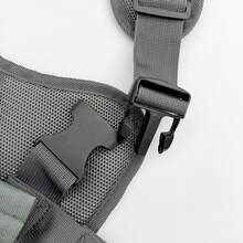 戶外寵物胸背帶 輕量透氣 可調尺寸 狗牽繩背心 中型犬 防拉扯 遛狗繩 寵物用品 - 灰色 - 查看 8