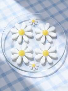 6pcs Resin Daisy Flower Shoe Charms, Cute Accessories For Clog Sandals, Spring Summer Decoration For Women, DIY Party Favor - Multicolor - View 8