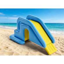Tobogán inflable de alta capacidad de peso, uso interior y exterior, esencial para la diversión de juegos de agua en verano - azul - Ver 5