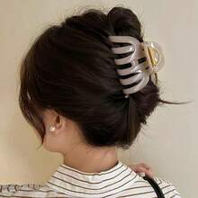 ヘアクリップ 9cm しっかりとまる クリップ バンスクリップ ヘアアクセサリー お風呂 シンプル オフィス レディース バナナクリップ 大人向け 韓風 可愛い 髪留め 髪飾り PC樹脂 軽量 - 写真の通り - チェックする 7