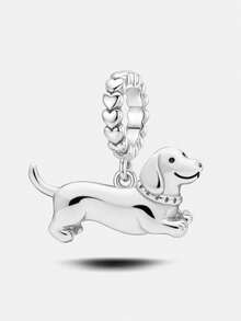1件时尚斑点雪纳瑞犬吊坠，适合女士手链/手镯DIY饰品制作和日常装饰，女孩配饰 - 串珠3 - 查看 13