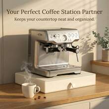 1pc Multifunctional Storage Rack With Pull-Out Organizer Bins, Large Capacity, Easy Access, Strong Load-Bearing, Suitable For Coffee Machine, Coffee Beans And Coffee Capsules Storage - Multicolor - View 6
