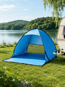 1 Stück/Set Rosa Pop-Up Strandzelt, UPF50+ UV-Schutz, tragbarer leichter Strandpavillon mit Bodenheringen, geeignet für Sommerstrandurlaube, Familienpicknicks, Outdoor-Camping und Musikfestivals - Mehrere Stile - Übersicht 5