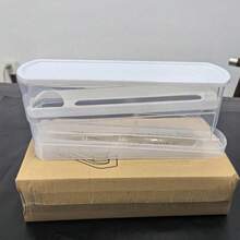 2個裝透明滾動式蛋盤蛋盒冰箱用，冰箱新鮮食物儲存盒，保鮮增強，可容納滾動蛋，聖誕禮物，聖誕裝飾，婚禮/舞會/畢業典禮人造花，居家聖誕裝飾，臥室裝飾 - 彩色 - 查看 11