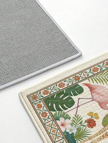 1 peça Tapete de Cozinha Longo com Padrão Xadrez Vintage Minimalista, Tapete de Chão com Revestimento TPR Antiderrapante, Adequado para Casa de Banho, Interior, Corredor, Quarto, Sala de Estar, Beira da Cama, Lavável na Máquina Fácil de Limpar Tapete de Entrada, Amigável para Animais de Estimação - Multicolorido - Ver 8
