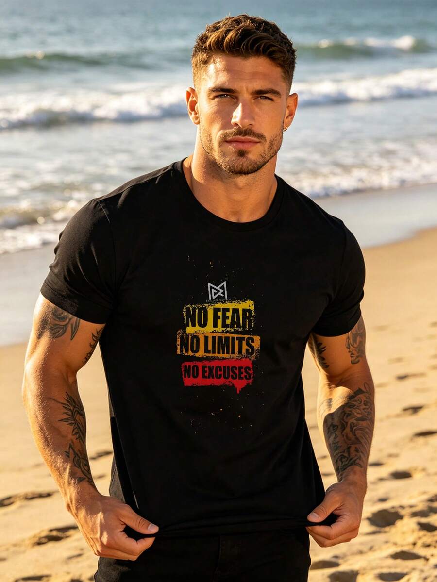 Camisetas de hombre - Negro - Ver 1