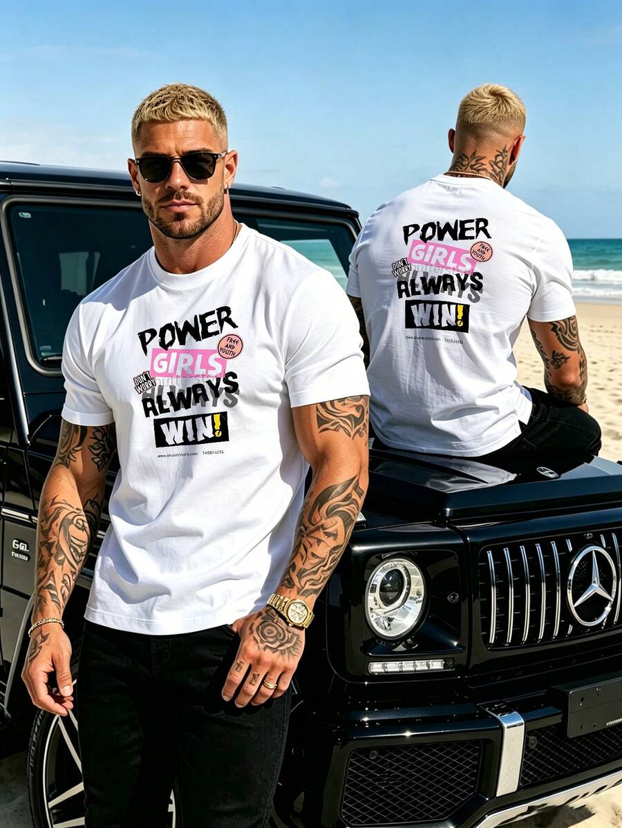 Slim Fit anliegendes Kurzarm Basic einfarbiges T-Shirt Kapselgarderobe Frühling & Sommer - Weiss - Übersicht 1